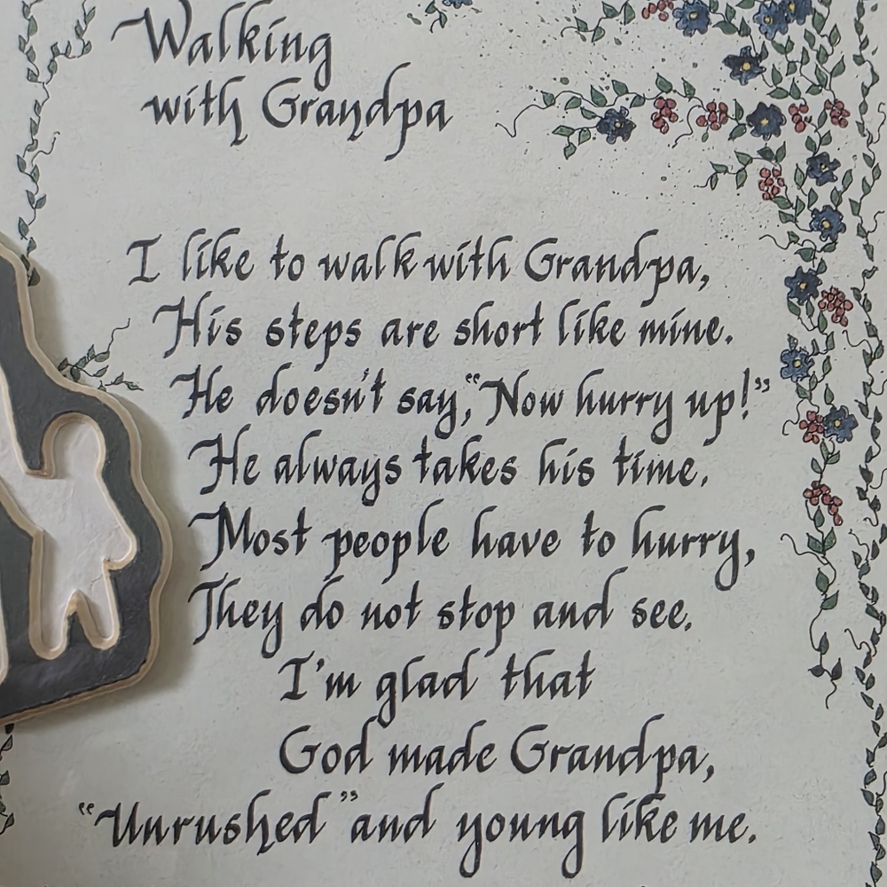 Walking With Grandpa Framed Signed Print - Picture 12 of 16